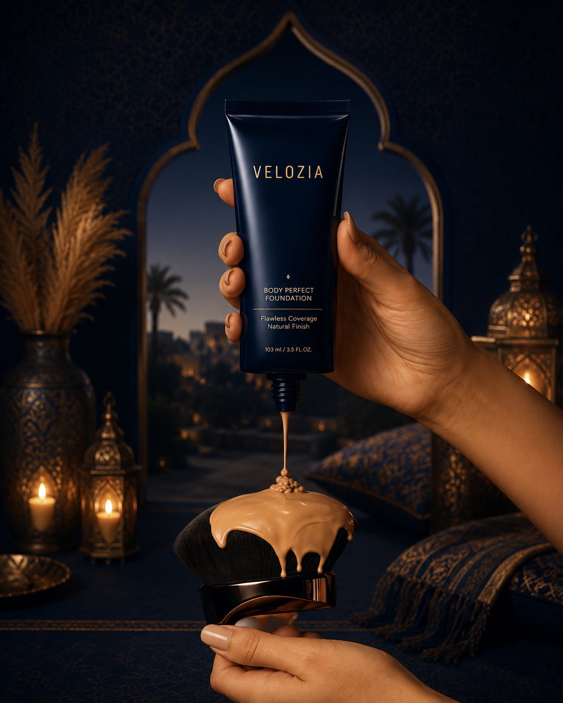 Velozia Blend & Glow Body Brush