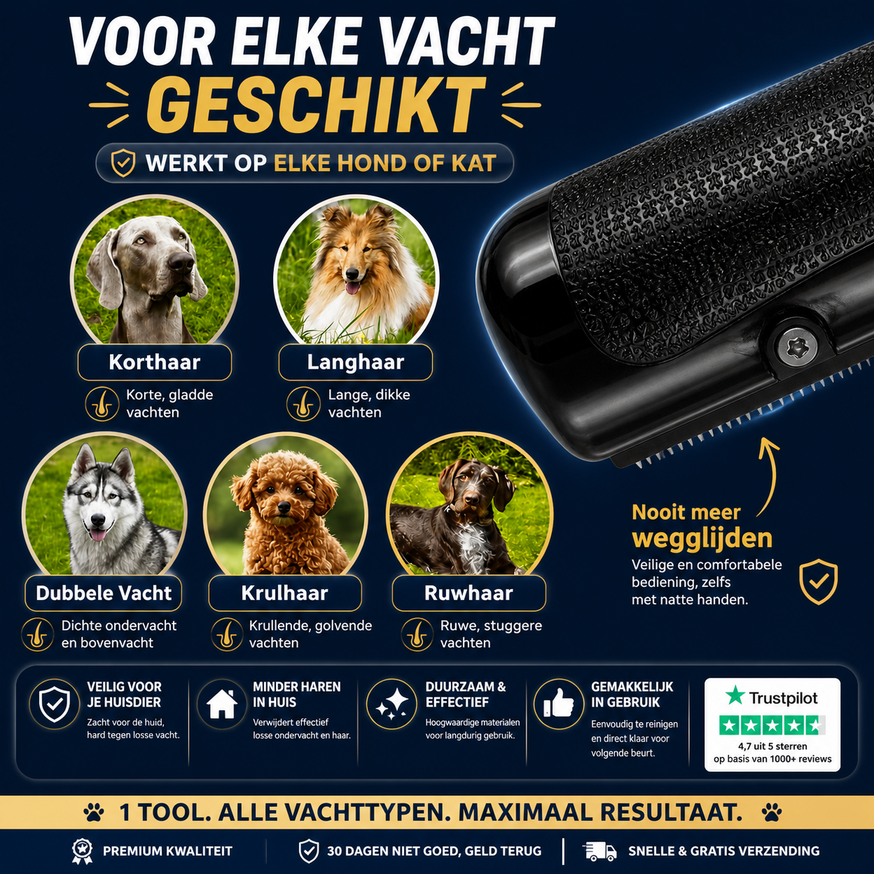 Vacht Wonder Borstel