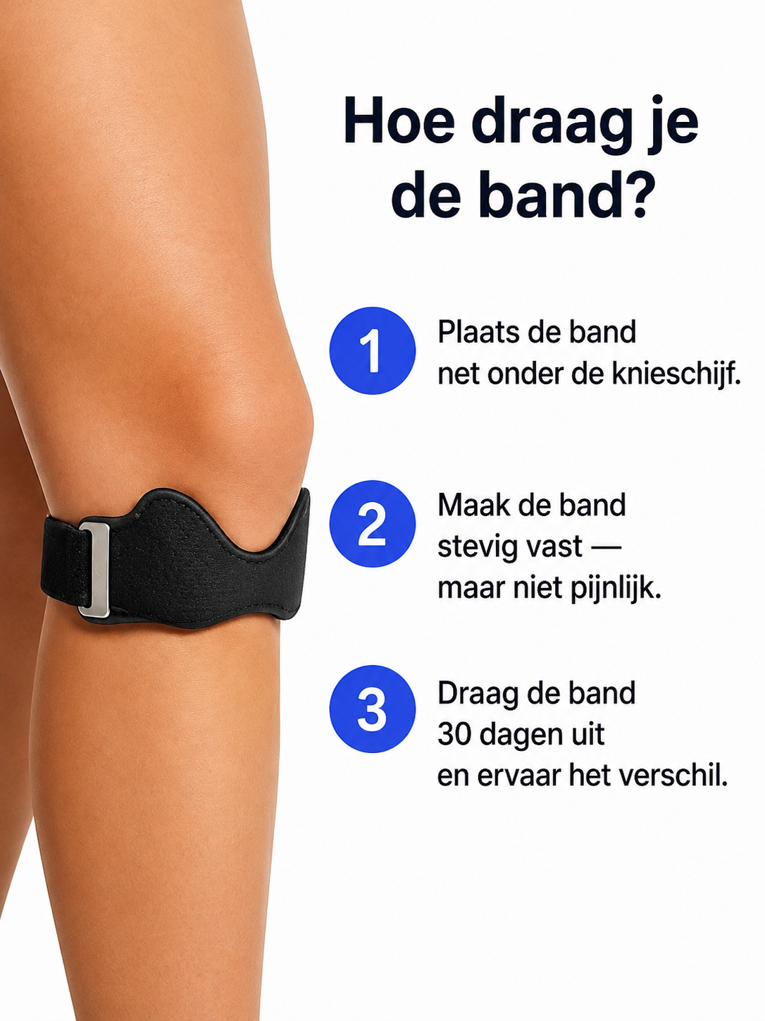 Velozia Kniebrace - Voor Pijnvrij Traplopen En Sporten