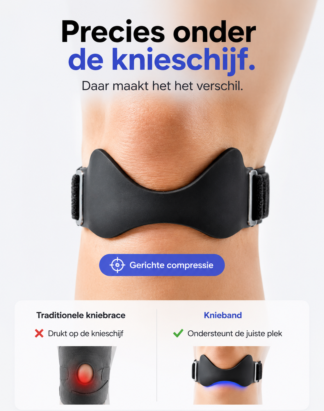 Velozia Kniebrace - Voor Pijnvrij Traplopen En Sporten
