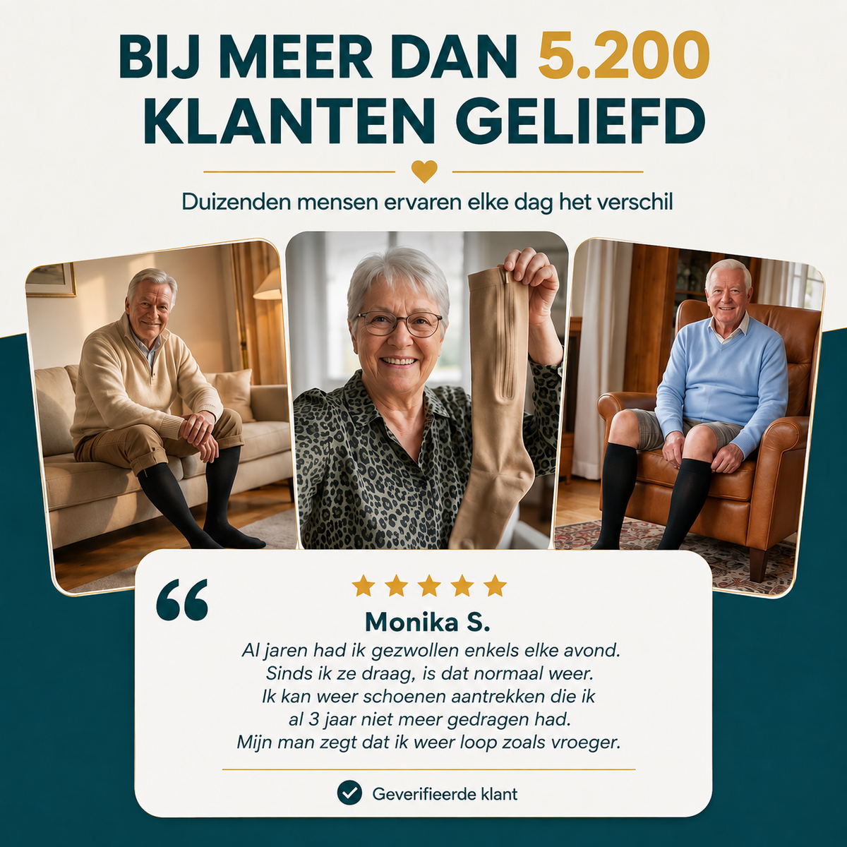 Velozia ZipSupport – Compressiekousen met Rits