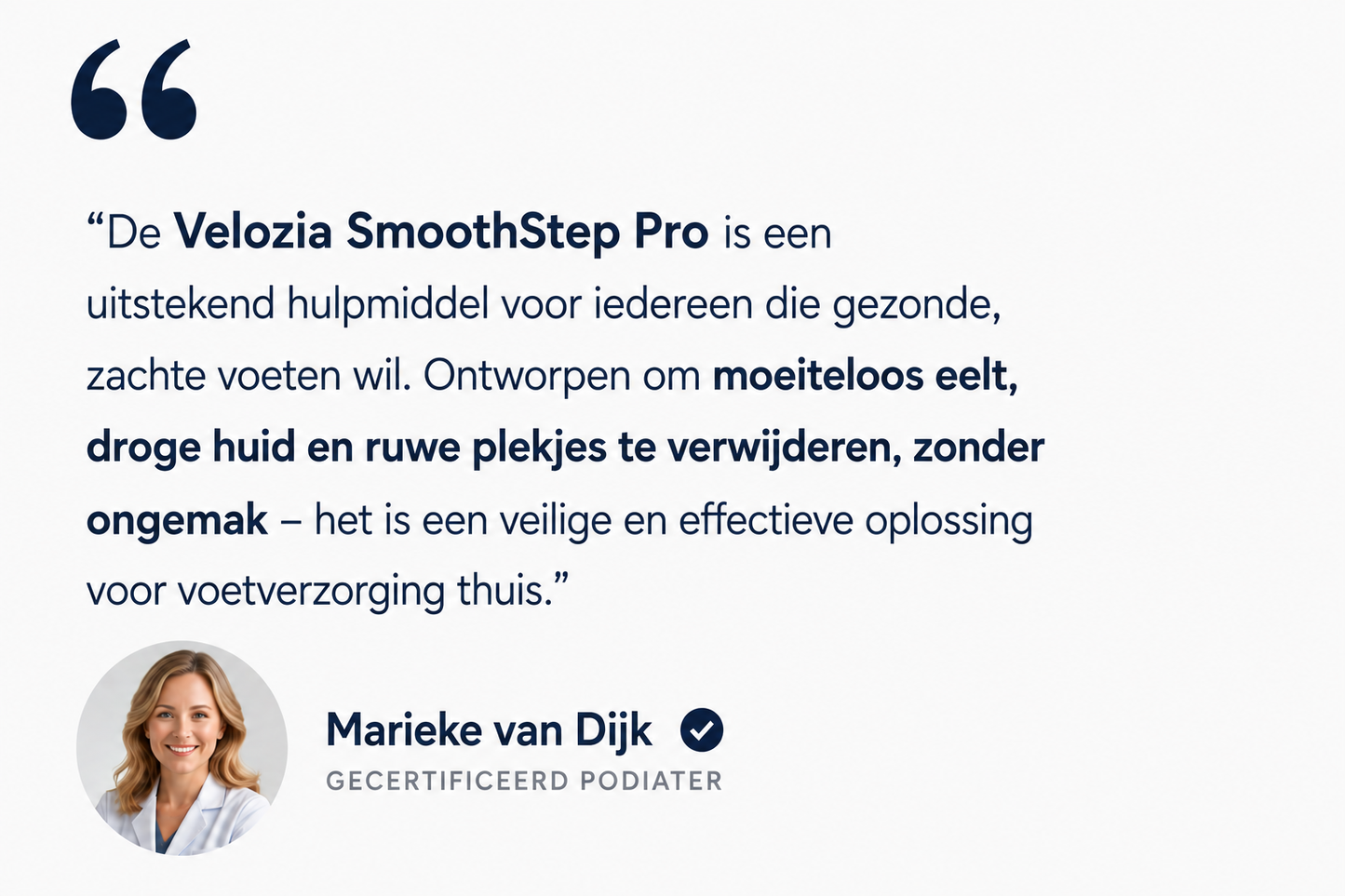 Velozia SmoothStep Pro – Elektrische Eeltverwijderaar voor Gladde en Zachte Voeten