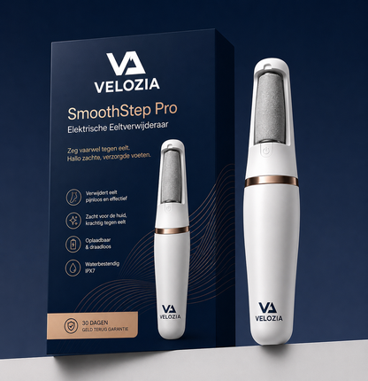 Velozia SmoothStep Pro – Elektrische Eeltverwijderaar voor Gladde en Zachte Voeten